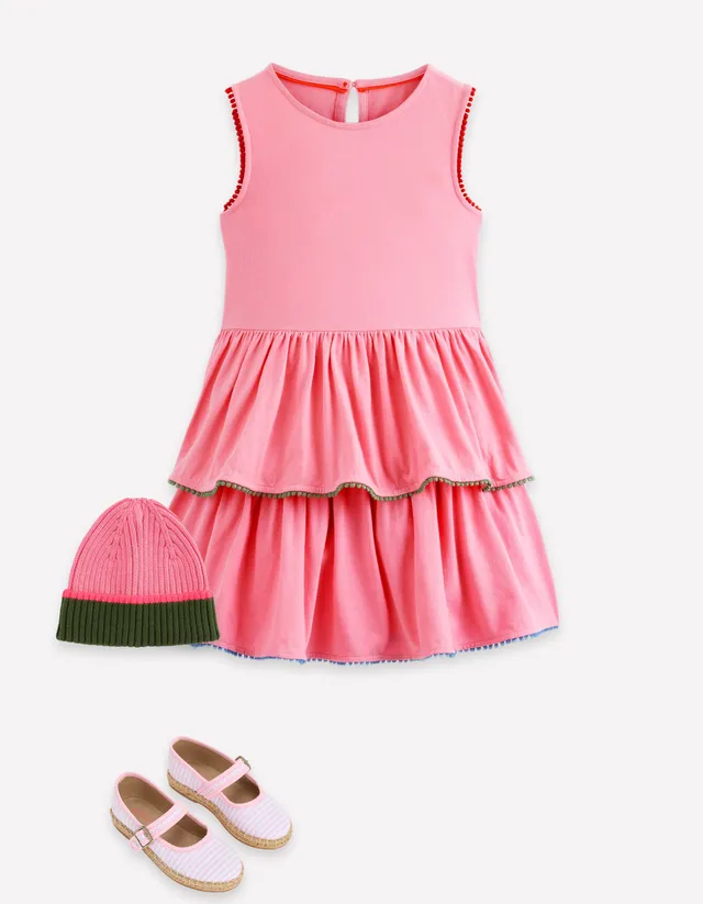 boden fun jersey dress Tiered Sundress - Bubblegum Pink men's shinny shirts