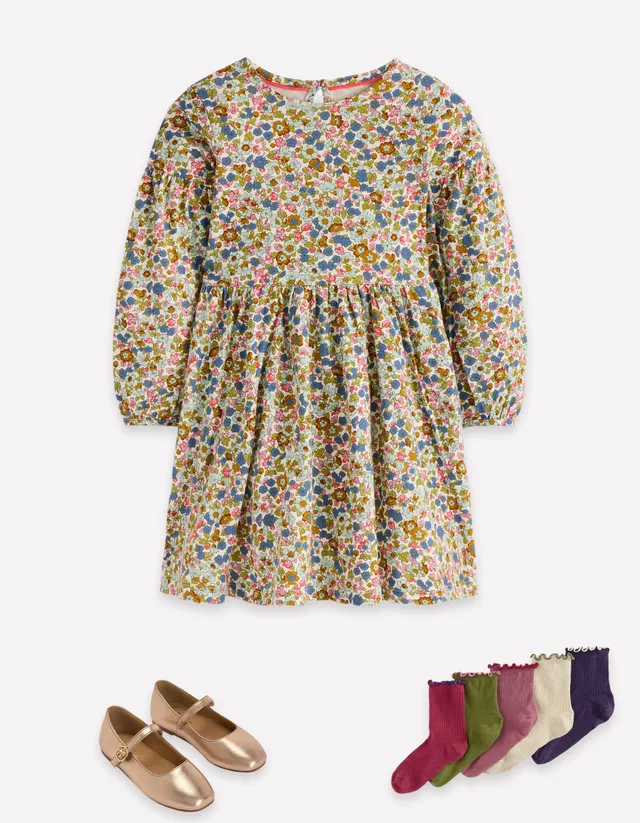 Boden Girls Madeline Blouson Sleeve Dress